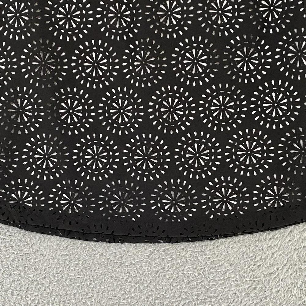 Krimson Klover Skort‎ Womens XS Black Laser Cut Athletic Lined Shorts Pockets
